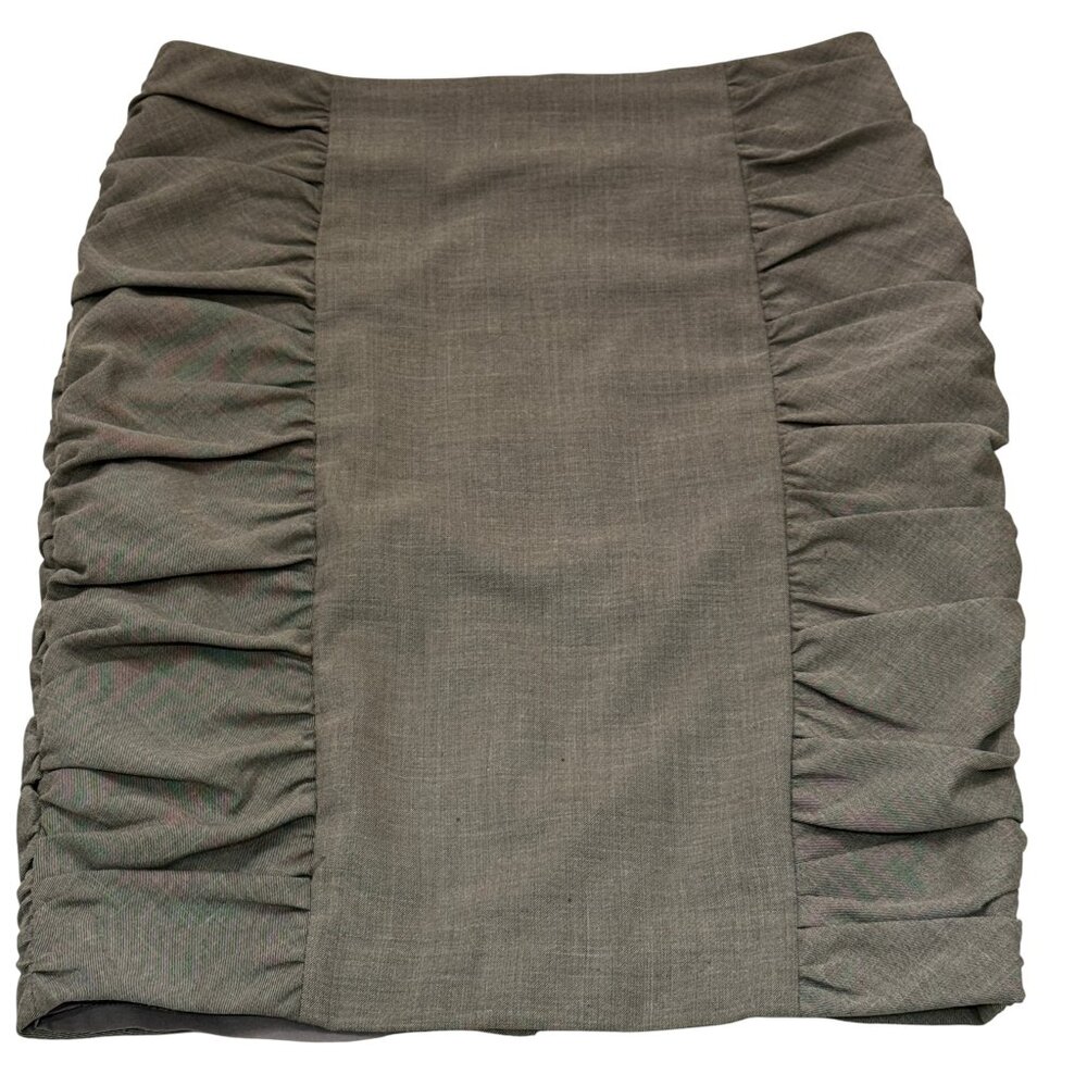 Cartonnier Anthropologie Gray Ruched Panel Pencil Skirt | Size 6 - Picture 2 of 9